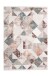 Teppich >Akropolis< in Grau / Lachsrosa, 100% Polyester - 180x120cm (LxB)