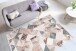 Teppich >Akropolis< in Grau / Lachsrosa, 100% Polyester - 230x160cm (LxB)