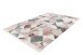 Teppich >Akropolis< in Grau / Lachsrosa, 100% Polyester - 150x80cm (LxB)