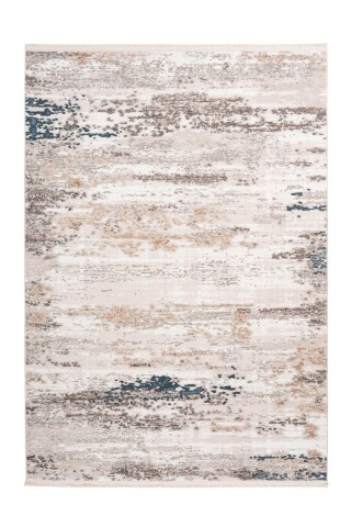 Teppich >Akropolis< in Grau / Blau, 100% Polyester - 150x80cm (LxB)