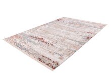 Teppich >Akropolis< in Grau / Lachsrosa, 100% Polyester - 180x120cm (LxB)