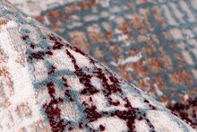 Teppich >Akropolis< in Grau / Lachsrosa, 100% Polyester - 230x160cm (LxB)