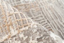 Teppich >Akropolis< in Grau / Silber, 100% Polyester - 180x120cm (LxB)