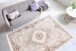Teppich >Akropolis< in Grau / Lachsrosa, 100% Polyester - 150x80cm (LxB)