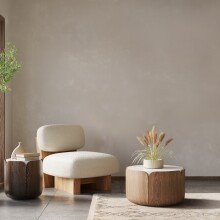 Teppich >Alena< in Creme / Braun, 100% Baumwolle -...