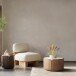 Teppich >Alena< in Creme / Braun, 100% Baumwolle - 290x200cm (LxB)