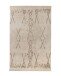 Teppich >Alena< in Creme / Braun, 100% Baumwolle - 150x80cm (LxB)
