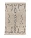 Teppich >Alena< in Creme / Schwarz, 100% Baumwolle - 290x200cm (LxB)