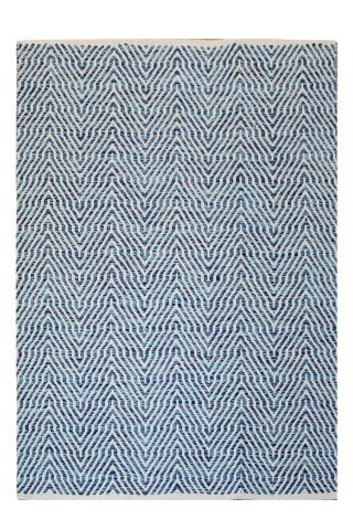 Teppich >Aperitif< in Blau - 150x80 (LxB)
