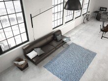 Teppich >Aperitif< in Blau - 150x80 (LxB)