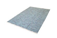 Teppich >Aperitif< in Blau - 150x80 (LxB)