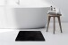 Badematte >Rabbit< in Dunkelgrau, 100% Polyester - 100x65cm (LxB)
