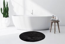 Badematte >Rabbit< in Dunkelgrau, 100% Polyester -...
