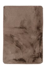 Badematte >Rabbit< in Dunkelbeige, 100% Polyester -...