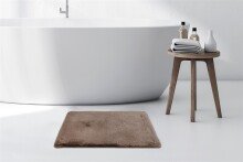 Badematte >Rabbit< in Dunkelbeige, 100% Polyester - 100x65cm (LxB)
