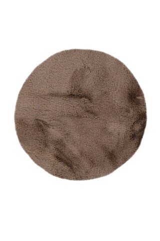 Badematte >Rabbit< in Dunkelbeige, 100% Polyester - 100x100cm (LxB)