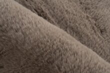 Badematte >Rabbit< in Dunkelbeige, 100% Polyester - 100x100cm (LxB)
