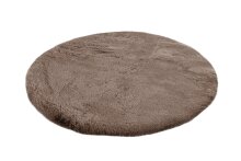 Badematte >Rabbit< in Dunkelbeige, 100% Polyester - 100x100cm (LxB)