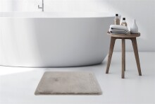 Badematte >Rabbit< in Hellgrau, 100% Polyester - 60x40cm (LxB)