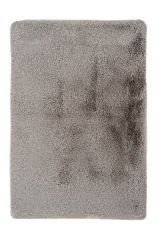 Badematte >Rabbit< in Hellgrau, 100% Polyester - 100x65cm (LxB)