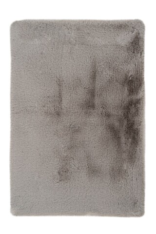Badematte >Rabbit< in Hellgrau, 100% Polyester - 130x70cm (LxB)