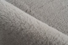 Badematte >Rabbit< in Hellgrau, 100% Polyester - 100x100cm (LxB)