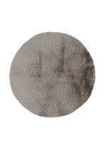 Badematte >Rabbit< in Hellgrau, 100% Polyester - 100x100cm (LxB)