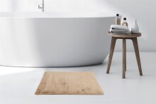 Badematte >Rabbit< in Beige, 100% Polyester - 100x65cm (LxB)