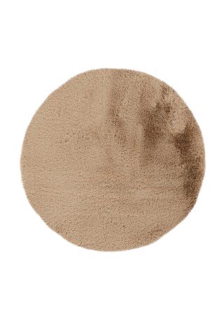 Badematte >Rabbit< in Beige, 100% Polyester - 100x100cm (LxB)