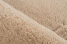 Badematte >Rabbit< in Beige, 100% Polyester - 100x100cm (LxB)