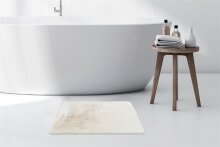 Badematte >Rabbit< in Weiß, 100% Polyester - 100x65cm (LxB)