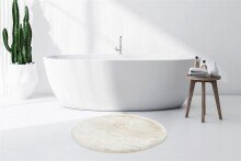 Badematte >Rabbit< in Weiß, 100% Polyester -...
