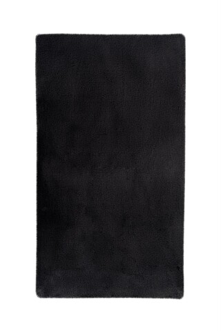 Badematte >Rabbit Light< in Dunkelgrau, 100% Polyester - 90x50cm (LxB)