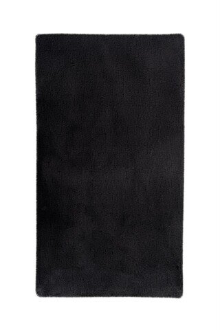 Badematte >Rabbit Light< in Dunkelgrau, 100% Polyester - 90x50cm (LxB)