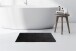 Badematte >Rabbit Light< in Dunkelgrau, 100% Polyester - 90x50cm (LxB)