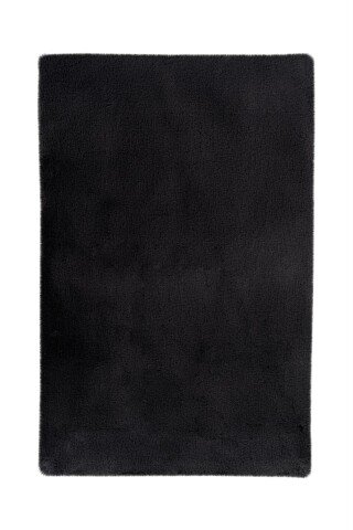 Badematte >Rabbit Light< in Dunkelgrau, 100% Polyester - 100x65cm (LxB)