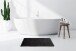 Badematte >Rabbit Light< in Dunkelgrau, 100% Polyester - 100x65cm (LxB)