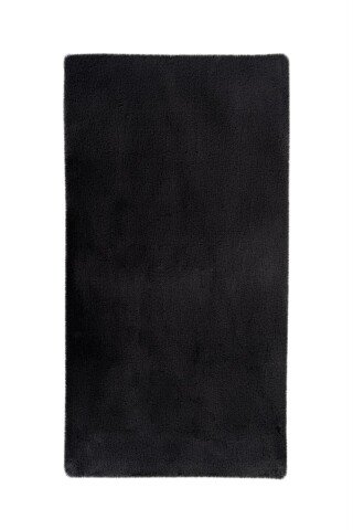 Badematte >Rabbit Light< in Dunkelgrau, 100% Polyester - 130x70cm (LxB)