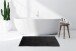 Badematte >Rabbit Light< in Dunkelgrau, 100% Polyester - 130x70cm (LxB)