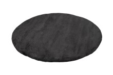 Badematte >Rabbit Light< in Dunkelgrau, 100% Polyester - 100x100cm (LxB)