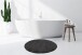 Badematte >Rabbit Light< in Dunkelgrau, 100% Polyester - 100x100cm (LxB)