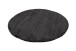 Badematte >Rabbit Light< in Dunkelgrau, 100% Polyester - 100x100cm (LxB)
