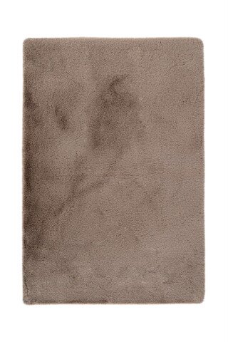 Badematte >Rabbit Light< in Dunkelbeige, 100% Polyester - 60x40cm (LxB)