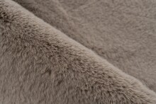 Badematte >Rabbit Light< in Dunkelbeige, 100% Polyester - 90x50cm (LxB)