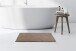 Badematte >Rabbit Light< in Dunkelbeige, 100% Polyester - 90x50cm (LxB)