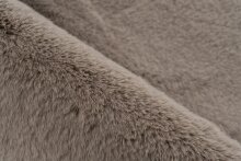 Badematte >Rabbit Light< in Dunkelbeige, 100% Polyester - 100x65cm (LxB)