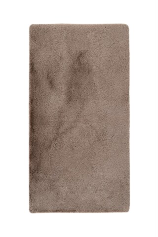 Badematte >Rabbit Light< in Dunkelbeige, 100% Polyester - 130x70cm (LxB)