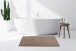 Badematte >Rabbit Light< in Dunkelbeige, 100% Polyester - 130x70cm (LxB)