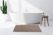 Badematte >Rabbit Light< in Dunkelbeige, 100% Polyester - 130x70cm (LxB)