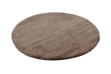 Badematte >Rabbit Light< in Dunkelbeige, 100% Polyester - 100x100cm (LxB)